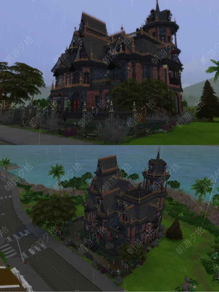 图片[1]-吸血鬼伯爵豪宅-Vol-1-GothicVampireMansion_yukihyo - 房屋地段 - 模拟人生4 The Sims 4 - 朝游夕拾