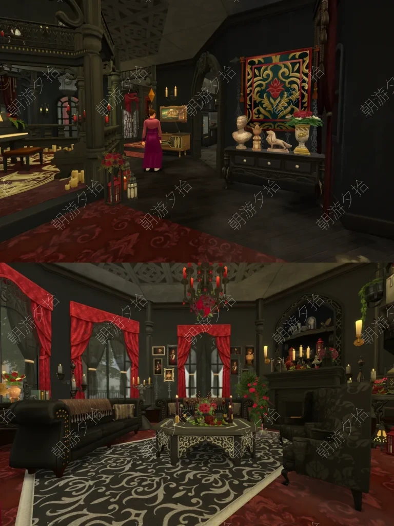 图片[3]-吸血鬼伯爵豪宅-Vol-1-GothicVampireMansion_yukihyo - 房屋地段 - 模拟人生4 The Sims 4 - 朝游夕拾