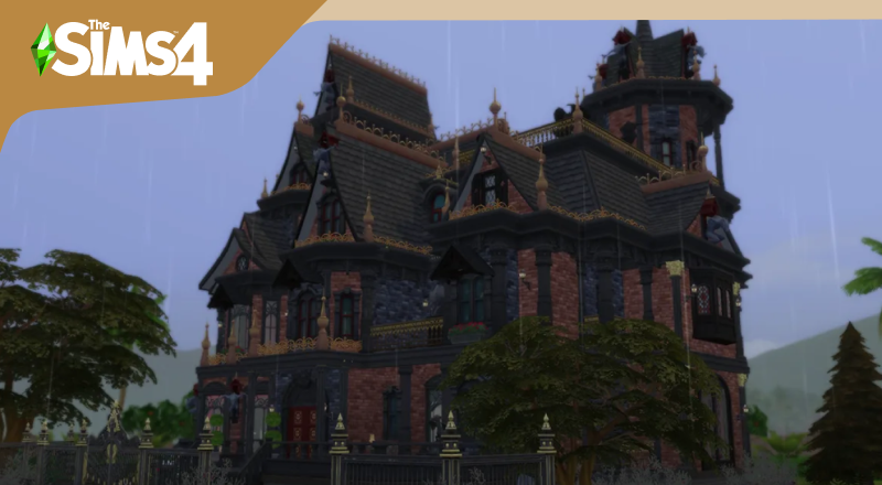 吸血鬼伯爵豪宅-Vol-1-GothicVampireMansion_yukihyo - 房屋地段 - 模拟人生4 The Sims 4 - 朝游夕拾