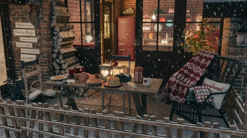 图片[7]-红色圣诞夜-Christmas Cottage - 房屋地段 - 模拟人生4 The Sims 4 - 朝游夕拾