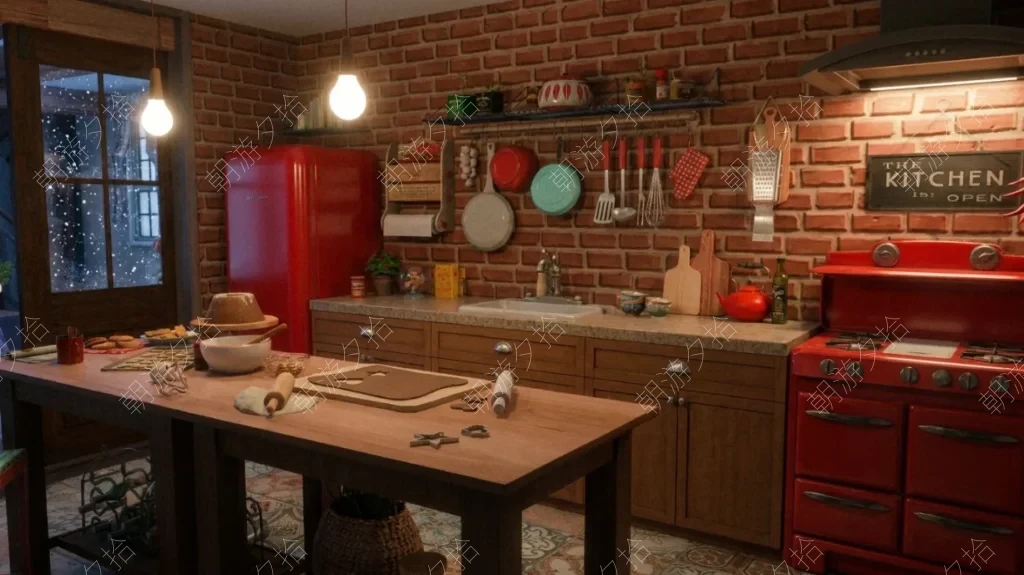 图片[8]-红色圣诞夜-Christmas Cottage - 房屋地段 - 模拟人生4 The Sims 4 - 朝游夕拾